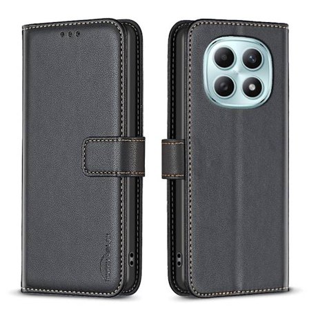 Xiaomi Redmi Note 15 Pro+ 5G / Poco M8 Pro 5G Suojakotelo BINFEN COLOR BF17 Lompakkokotelo Flip - Musta