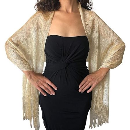 Stilig Dame Glitter Sjal Glitter Skjerf, Filigran Sjal Sjal