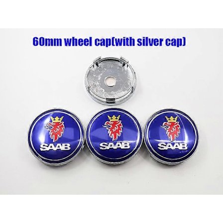 4kpl 56mm 60mm Saab 9-3 Logo Auto Auton Vanteen Keskikuppi Pyörän Navan Suojus Auton Vanteen Muutossarja Pölytiivis Merkkien Suojukset Tarrat 