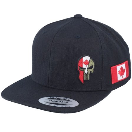 Army Head - Black - snapback - Cap - Canada Army Skull Black Snapback - Hatstore