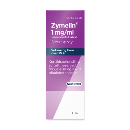 Zymelin 1 mg/ml nesespray, 10 ml