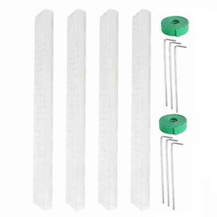 Plastmosestolper for planter, plantestøtter og sphagnummose