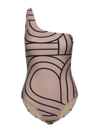 Nordhavn -Shoulder Swimsuit Beige Second Female