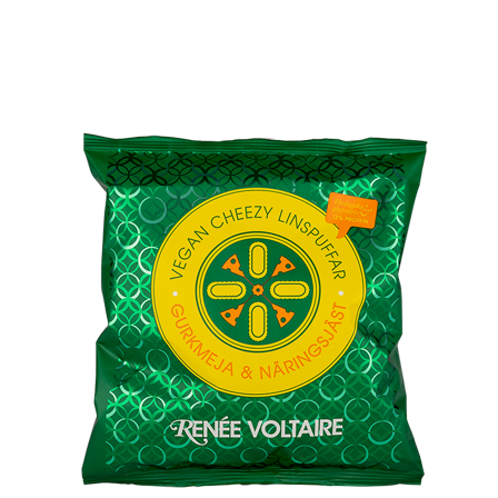 Renée Voltaire Cheezy Vegan Linspuffar Gurkmeja Och Näringsjäst 60 g