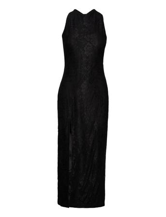 Mesh Lace Slit Dress Dresses Evening Dresses Musta ROTATE Birger Christensen