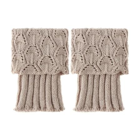 1 par benvarmere støvlestrømper BEIGE beige