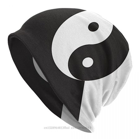 Hue Bonnet - Mænd og Kvinder Tynd Hue Yin Yang Symbol Efterår Forår Varm Hue Design Huer Beanies Huer