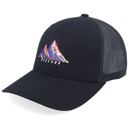 Picture - Schwarz trucker Cap - Zephyr Cap A Black Trucker @ Hatstore