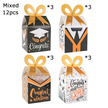 12st Doctor Hat Cap Godis Box Graduation Party Dekoration