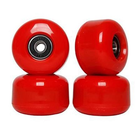 4 st Skateboardhjul 54x36mm Med Abec-9 Lager Combo 82a, Röd