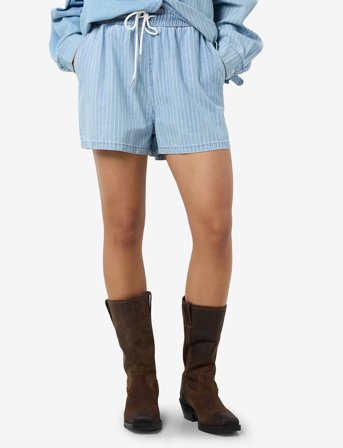 NOISY MAY Nmkatri Nw Elastic Stripe Short Bs006Lb - Blue - S