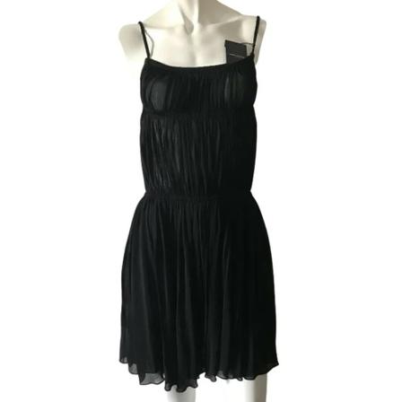 Saint Laurent Vintage Pre-owned Fabric Kjole Sort, Dame