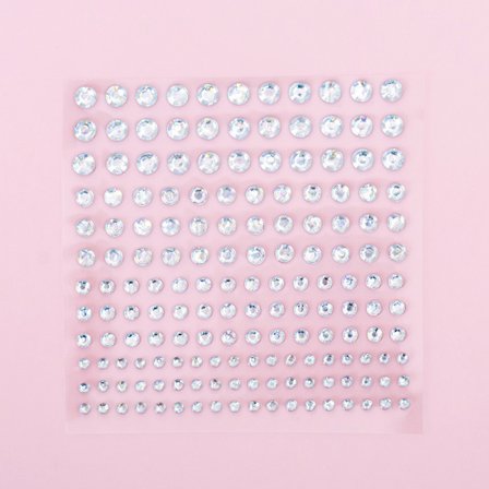 1 ark 165 stk 3456 mm rhinestone-klistremerker Krystalljuveler-klistremerke