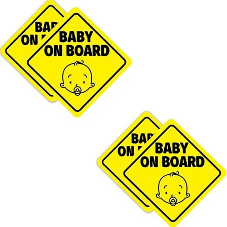 Itseliimautuva baby tarra autoon