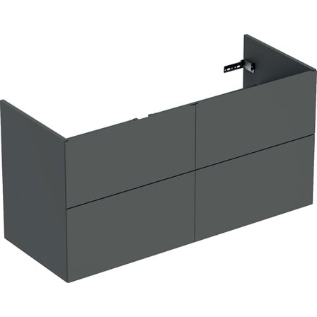 Ifö Elegant Underskåp 120 x 60 x 46,6 cm, 4 lådor Grå, matt, Badrum