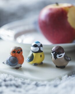 Dekoration Små fugle 3-pak Multi