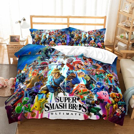 25 nya tecknade Mario digitaltryckta sängkläder i tre delar