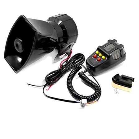 Bilalarm Bilhorn med Mikrofon PA-system Nødsignal