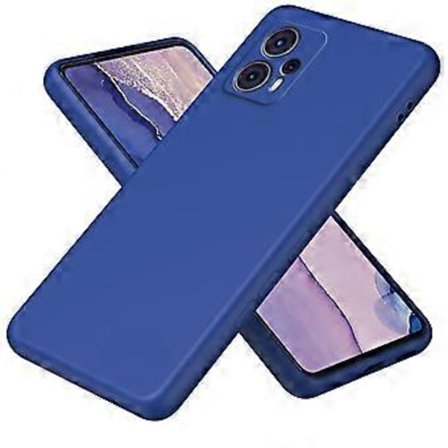 Yhteensopiva Motorola Moto G23 4G iskunkestävä 2,2 mm suojakuori kuituvuorella + TPU-puhelinkotelo (sininen)