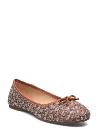 Abigail Ballet Flat Designers Ballerinas Brown Coach