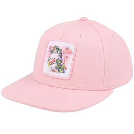 Unicorns - Rosa snapback Keps - Kids Unicorn Love Patch Pink Snapback @ Hatstore