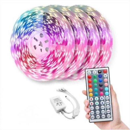 RGB LED Strip Lys 20m 65,6ft Tiktok Lys 600 LED'er 5050