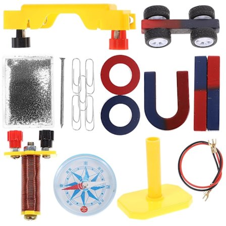 Magnetsett for barn - Magnetsett for barn - Vitenskapseksperimenter med elektrisitet og magnetisme - Magnetutstyr for undervisning - Magnetsett for 