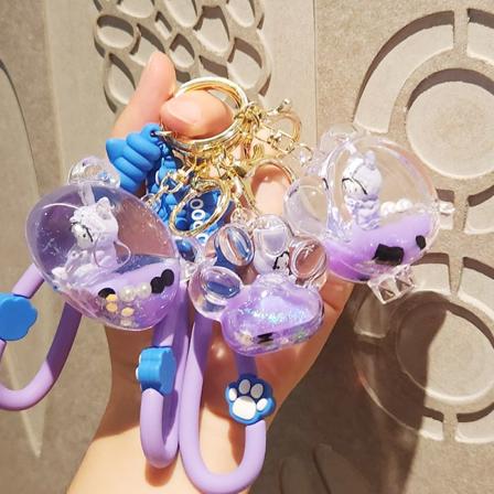 Suloinen sarjakuva Sanrio Melodie avaimenperä juoksuhiekkapullo Akryyli