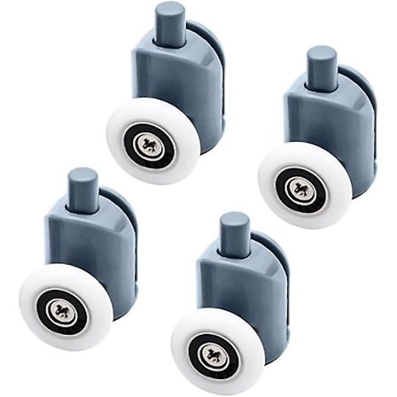 Suihkuoven rulla 25mm Pop-up rulla, messinki, liukuovet (4 alaosaa)