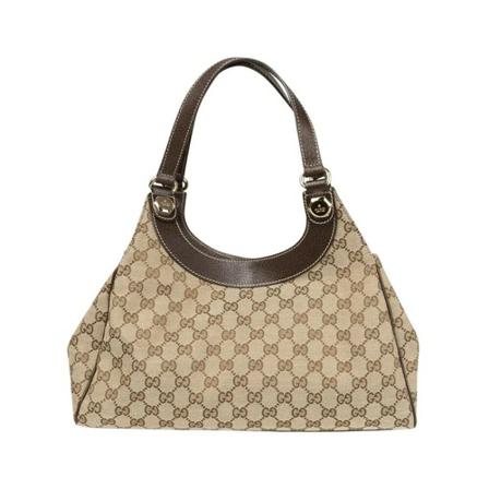 Gucci Vintage, Pre-owned Shoulder Bags Beige, Dames, Maat:ONE Size,Canvas