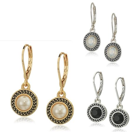 Kvinnors genomborrade örhängen pärla dropp leverback, guld