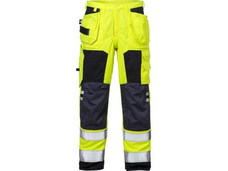 FRISTADS Hantverksbyxa Flam 2775 Dam Gul/Marin 50 - Lyreco - Arbetskläder - Flamskyddskläder - Flamskyddsbyxor