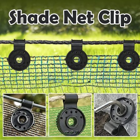 20 STK Shade Cloth Plastic Clips Haveværktøj Drivhus Shade Cloth Fix Clamp