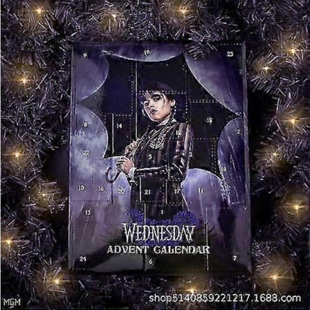 Wednesday Överraskningsleksaker i Blind Box för Barn Adventskalender Samlarfigurer i Plast med Slumpmässiga Stilar, Mysterium Unboxing Kul