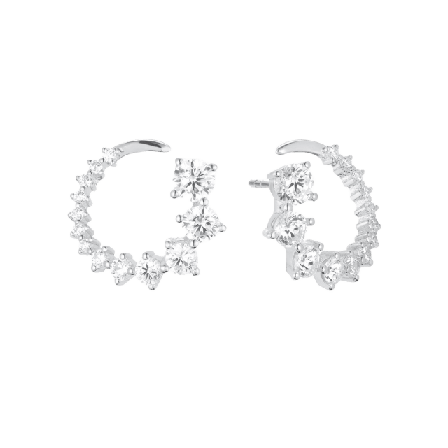 Sif Jakobs Jewellery Örhänge Belluno Circolo Örhängen Dam Vit ONESIZE