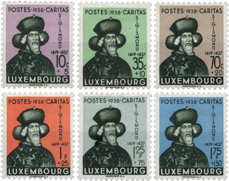 Luxembourg - Sigismund af Luxembourg 1938- Ubrugt (MICHEL 315-20)