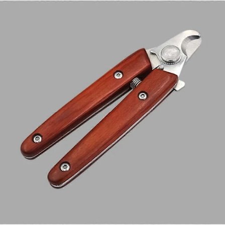 Ammattimainen lemmikkieläinten kynsileikkuri, puukahva, koiran ja kissan trimmaustyökalu