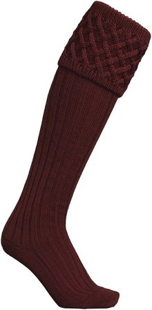 Laksen Windsor Shooting Socks Wine
