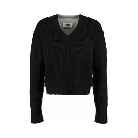 MM6 Maison Margiela Strik Sort, Dame Striktrøjer