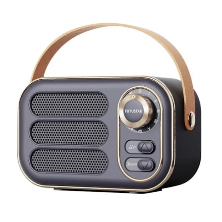 Multifunktionell Mini Bärbar FM-radio Bluetooth-högtalare USB TF AUX Inomhus Utomhus Retrodesign Trådlös Högtalare