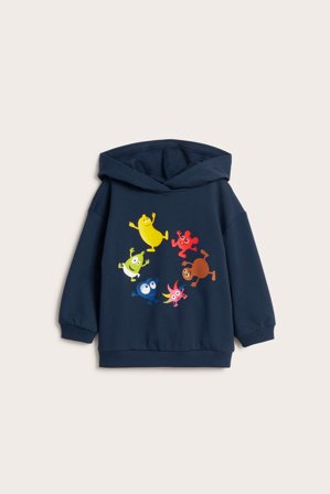 Kappahl | Hoodie Babblarna Mörkblå 110/116 | Mörkblå