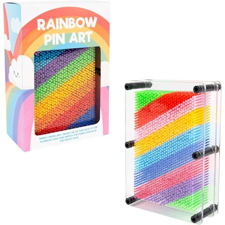 45149 Regnbue Pin Art Impression Legetøj/Ideel til Hjemmet og Kontoret/Nyhedssjov Gave / 3D Sjov Skrivebords Skulptur Gadget/Klassisk Retro Spil / 