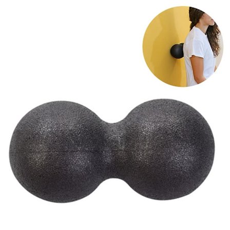 Massagebold | EPP Akupressur Peanut Bold - 8*16cm Sort