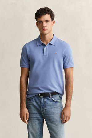 GANT Herren Regular Fit Piqué Poloshirt (4XL) Blau