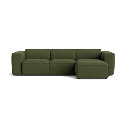 Aura chaiselong sofa, vendbar - Aragon Grøn - 303x165x73 - Sofa, chaiselong