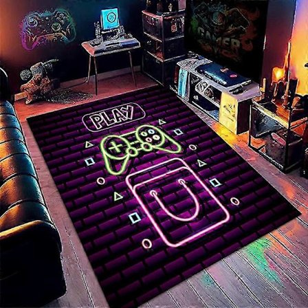 Gaming Matta, Stor Halkfri Spelmatta för Sovrum