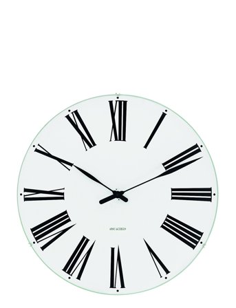 Arne Jacobsen Clocks Roman Vægur Ø29 Cm - White - Ø29CM