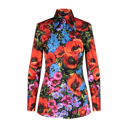 Dolce & Gabbana Shirts , Rood , Dames , Maat: S
