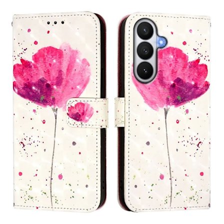 Samsung Galaxy S26 / S26 Pro Plånboksfodral Konstläder Mönster - Blomma