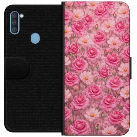 Yhteensopiva Lompakkokotelo Samsung Galaxy A11 Petal Reverie Blush Rose